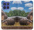 S4031 Baby Hippo Hippopotamus Family Hülle Schutzhülle Taschen für Motorola Moto G Stylus 5G (2025), Edge 60 Stylus