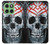 S0223 Vampire Skull Tattoo Hülle Schutzhülle Taschen für Motorola Edge 60