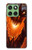 S0414 Fire Dragon Hülle Schutzhülle Taschen für Motorola Edge 60