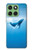 S0843 Blue Whale Hülle Schutzhülle Taschen für Motorola Edge 60
