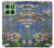 S0997 Claude Monet Water Lilies Hülle Schutzhülle Taschen für Motorola Edge 60