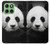 S1072 Panda Bear Hülle Schutzhülle Taschen für Motorola Edge 60