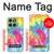 S1697 Tie Dye Colorful Graphic Printed Hülle Schutzhülle Taschen für Motorola Edge 60