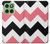 S1849 Pink Black Chevron Zigzag Hülle Schutzhülle Taschen für Motorola Edge 60