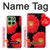 S2478 Red Daisy flower Hülle Schutzhülle Taschen für Motorola Edge 60