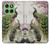 S2773 Peacock Chinese Brush Painting Hülle Schutzhülle Taschen für Motorola Edge 60