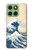 S2790 Hokusai Under The Wave off Kanagawa Hülle Schutzhülle Taschen für Motorola Edge 60