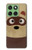 S2825 Cute Cartoon Raccoon Hülle Schutzhülle Taschen für Motorola Edge 60