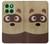 S2825 Cute Cartoon Raccoon Hülle Schutzhülle Taschen für Motorola Edge 60