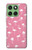 S2858 Pink Flamingo Pattern Hülle Schutzhülle Taschen für Motorola Edge 60