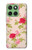 S3037 Pretty Rose Cottage Flora Hülle Schutzhülle Taschen für Motorola Edge 60