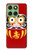S3045 Japan Good Luck Daruma Doll Hülle Schutzhülle Taschen für Motorola Edge 60