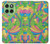 S3273 Flower Line Art Pattern Hülle Schutzhülle Taschen für Motorola Edge 60