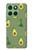 S3285 Avocado Fruit Pattern Hülle Schutzhülle Taschen für Motorola Edge 60