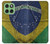 S3297 Brazil Flag Vintage Football Graphic Hülle Schutzhülle Taschen für Motorola Edge 60