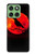 S3328 Crow Red Moon Hülle Schutzhülle Taschen für Motorola Edge 60
