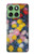 S3342 Claude Monet Chrysanthemums Hülle Schutzhülle Taschen für Motorola Edge 60