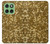 S3388 Gold Glitter Graphic Print Hülle Schutzhülle Taschen für Motorola Edge 60