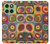 S3409 Squares Concentric Circles Hülle Schutzhülle Taschen für Motorola Edge 60