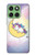 S3485 Cute Unicorn Sleep Hülle Schutzhülle Taschen für Motorola Edge 60