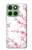 S3707 Pink Cherry Blossom Spring Flower Hülle Schutzhülle Taschen für Motorola Edge 60