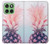 S3711 Pink Pineapple Hülle Schutzhülle Taschen für Motorola Edge 60