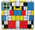 S3814 Piet Mondrian Line Art Composition Hülle Schutzhülle Taschen für Motorola Edge 60