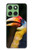 S3876 Colorful Hornbill Hülle Schutzhülle Taschen für Motorola Edge 60