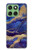 S3906 Navy Blue Purple Marble Hülle Schutzhülle Taschen für Motorola Edge 60
