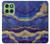 S3906 Navy Blue Purple Marble Hülle Schutzhülle Taschen für Motorola Edge 60