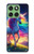 S3977 Colorful Unicorn Hülle Schutzhülle Taschen für Motorola Edge 60