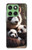 S4008 Panda Family Hülle Schutzhülle Taschen für Motorola Edge 60