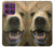 S0840 Grizzly Bear Face Hülle Schutzhülle Taschen für Motorola Edge 60 Pro