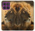 S1046 Lion King of Forest Hülle Schutzhülle Taschen für Motorola Edge 60 Pro