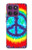 S1870 Tie Dye Peace Hülle Schutzhülle Taschen für Motorola Edge 60 Pro