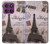 S2211 Paris Postcard Eiffel Tower Hülle Schutzhülle Taschen für Motorola Edge 60 Pro