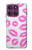 S2214 Pink Lips Kisses Hülle Schutzhülle Taschen für Motorola Edge 60 Pro