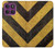 S2231 Yellow and Black Line Hazard Striped Hülle Schutzhülle Taschen für Motorola Edge 60 Pro