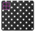 S2299 Black Polka Dots Hülle Schutzhülle Taschen für Motorola Edge 60 Pro