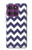 S2345 Navy Blue Shavron Zig Zag Pattern Hülle Schutzhülle Taschen für Motorola Edge 60 Pro