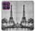 S2350 Old Paris Eiffel Tower Hülle Schutzhülle Taschen für Motorola Edge 60 Pro