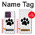 S2355 Paw Foot Print Hülle Schutzhülle Taschen für Motorola Edge 60 Pro