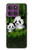 S2441 Panda Family Bamboo Forest Hülle Schutzhülle Taschen für Motorola Edge 60 Pro