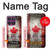 S2490 Canada Maple Leaf Flag Texture Hülle Schutzhülle Taschen für Motorola Edge 60 Pro
