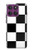 S2492 Black and White Check Hülle Schutzhülle Taschen für Motorola Edge 60 Pro