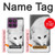 S2569 White Arctic Fox Hülle Schutzhülle Taschen für Motorola Edge 60 Pro