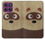 S2825 Cute Cartoon Raccoon Hülle Schutzhülle Taschen für Motorola Edge 60 Pro