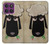S2826 Cute Cartoon Unsleep Black Sheep Hülle Schutzhülle Taschen für Motorola Edge 60 Pro