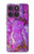 S2907 Purple Turquoise Stone Hülle Schutzhülle Taschen für Motorola Edge 60 Pro