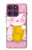 S3025 Pink Maneki Neko Lucky Cat Hülle Schutzhülle Taschen für Motorola Edge 60 Pro